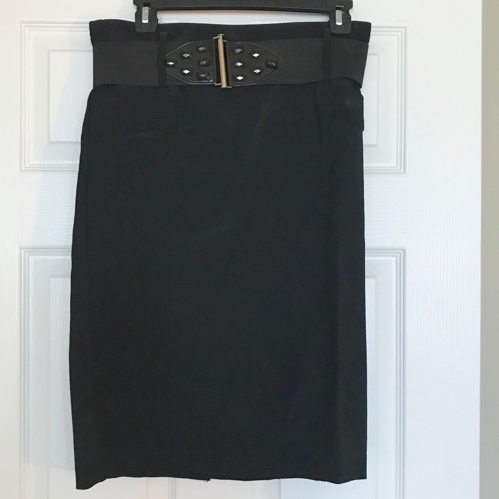 Black pencil skirt